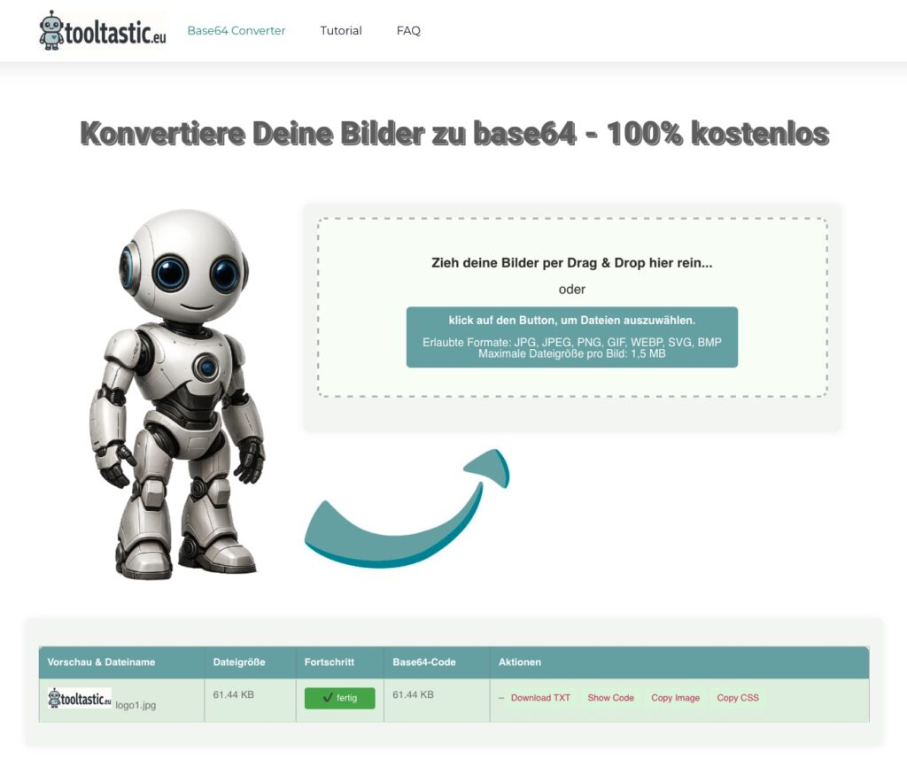 Tooltastic Base64 Converter